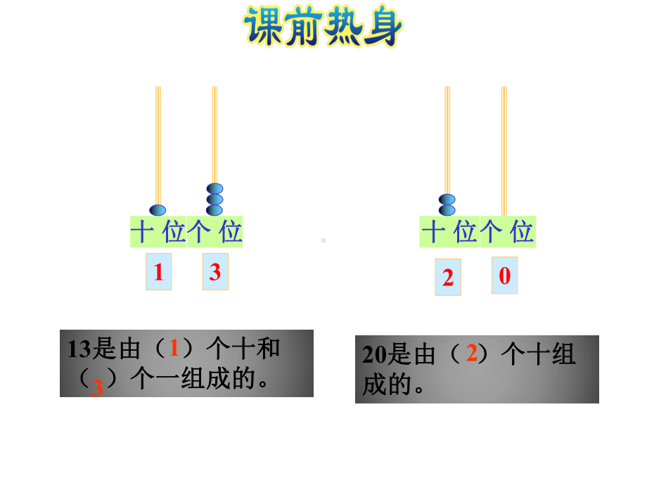 [人教版]小学数学一年级上册《11~20各数的认识》复习课件.pptx_第3页