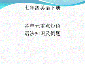 人教版七年级英语下册期中复习课件.pptx