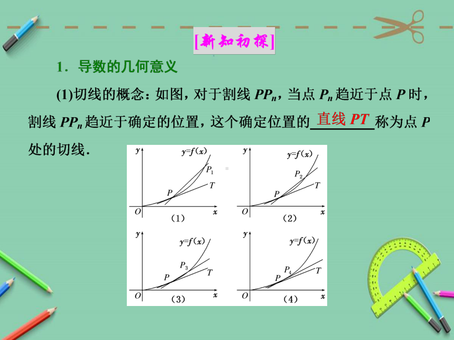 高中数学人教A版选修22第一章1113导数的几何意义课件.ppt_第2页