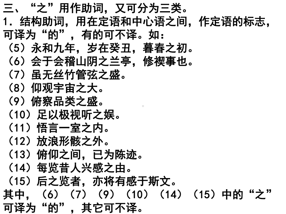 高中语文《兰亭集序》中的20个“之”课件.ppt_第3页