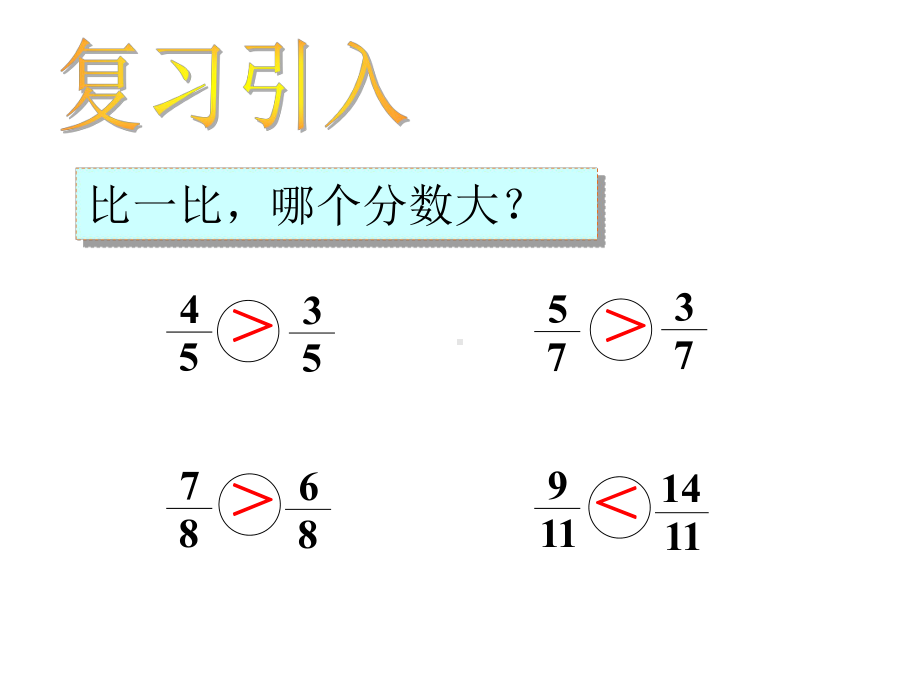 五年级下册数学课件221异分母分数大小的比较｜冀教版(共16张)-2.ppt_第2页