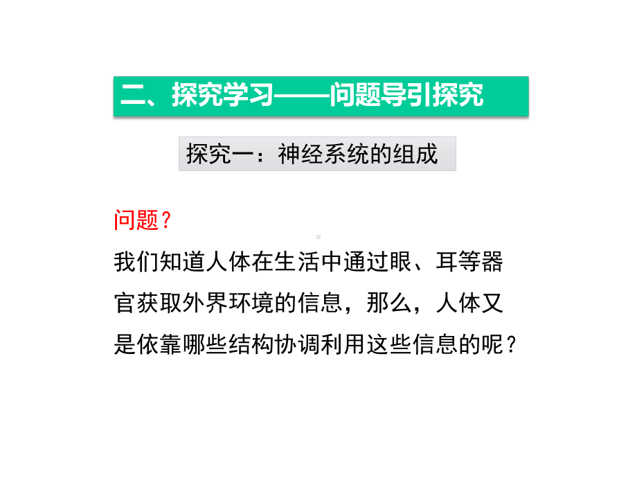 人教版七年级生物下册第六单元第二节《神经系统的组成》课件.ppt_第3页