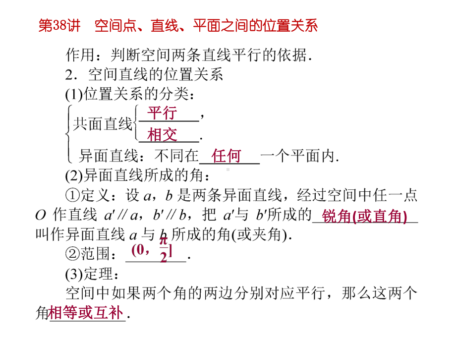 高中数学：空间点、直线、平面之间的位置关系课件.ppt_第3页