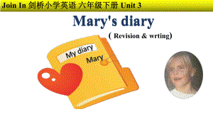 外研版三年级起点六年级下册英语《Unit3Mary’sdiaryLesson3》(一等奖课件).ppt--（课件中不含音视频）