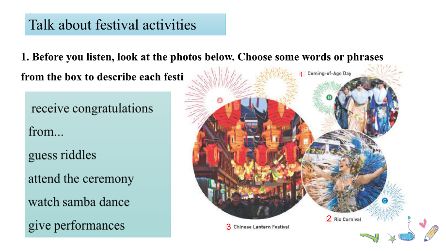 Unit1 Festival and celebrations Listening and speaking(ppt课件)-2022新人教版（2019）《高中英语》必修第三册.pptx_第3页