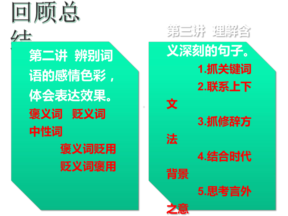 阅读理解-体会对偶、反复的修辞方法在表情达意上的作用课件.ppt_第1页