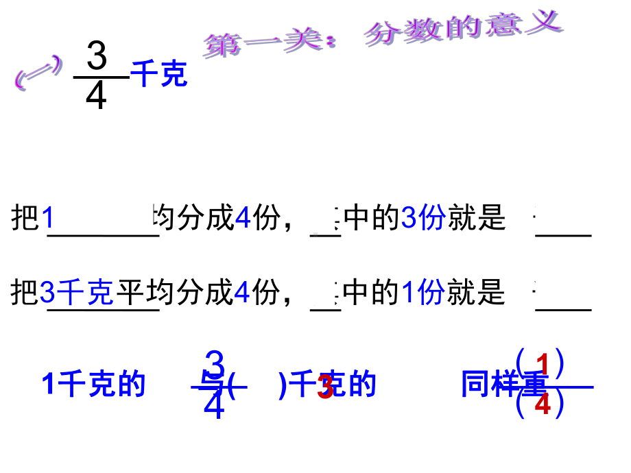 人教版小学五年级数学下册分数的意义和性质的整理和复习课件-2.ppt_第2页