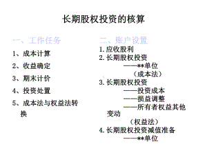 长期股权投资的核算精选课件.ppt