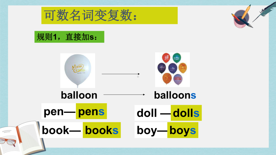 人教版六年级英语下册《期末复习-名词》课件(同名2372).ppt_第3页