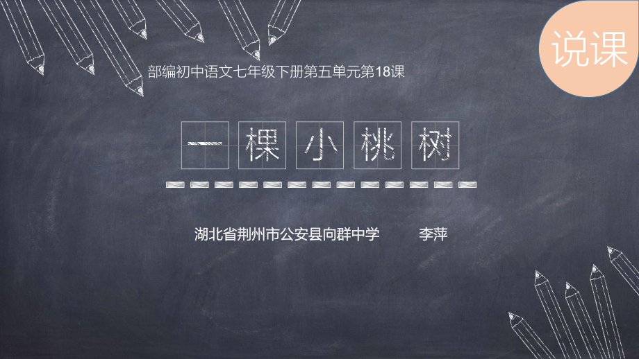 《一棵小桃树》说课篇.ppt_第1页