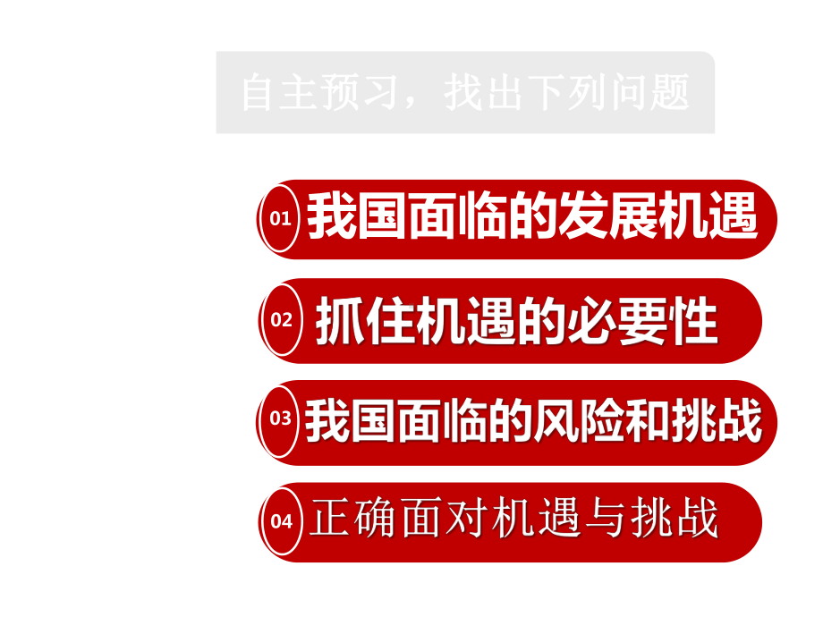 人教版九年级道德与法治下册中国的机遇与挑战课件-2.pptx_第2页