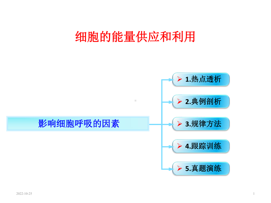 高中生物影响细胞呼吸的因素专项复习课件.ppt_第1页