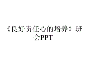 《良好责任心的培养》班会PPT.ppt