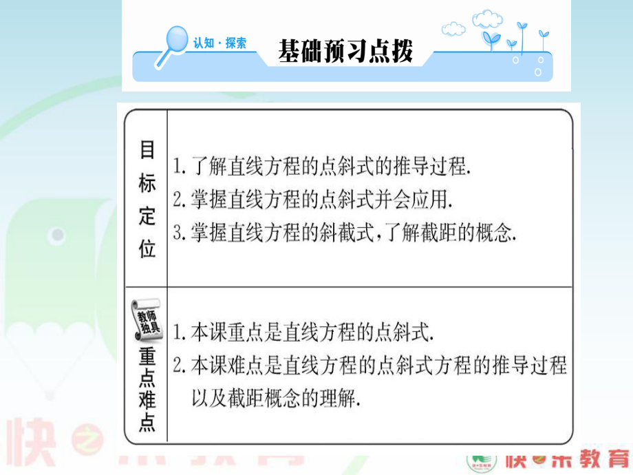 人教A版高中数学必修二课件：第三章32321直线的方程(共48张).ppt_第2页