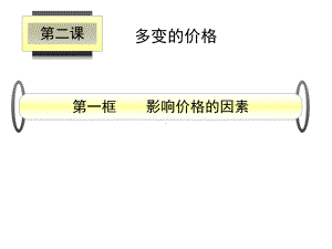 第一框影响价格的因素课件.ppt