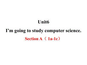 新目标八年级上册英语UNIT6sectionA教学课件.pptx--（课件中不含音视频）