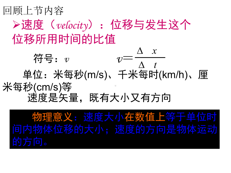 高中物理第一章运动快慢的描述速度课件.ppt_第2页