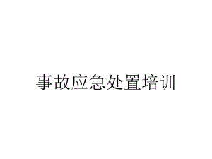 事故应急处置培训.ppt