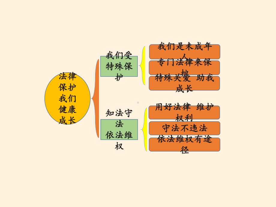 [部编版]小学六年级上册《道德与法治》第四单元法律保护我们健康成长复习课件.pptx_第2页