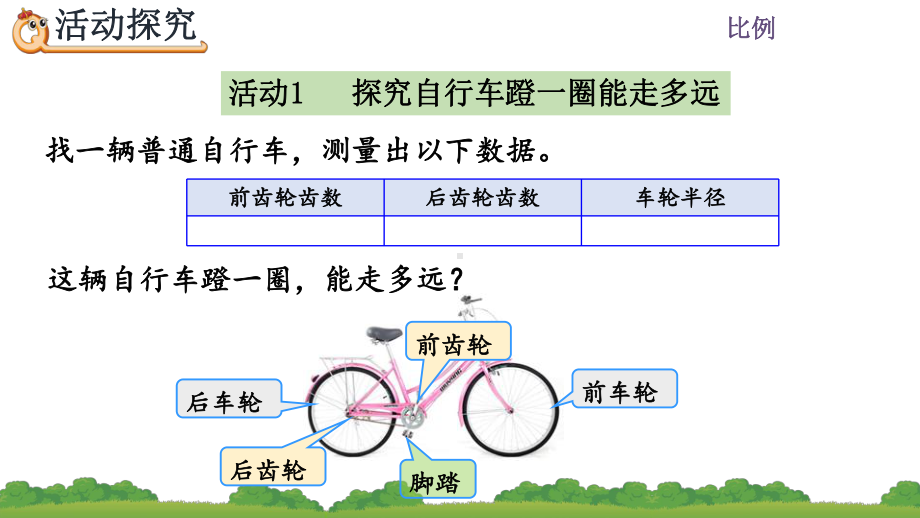 六年级数学下册第4单元第18课时自行车里的数学课件.pptx_第3页