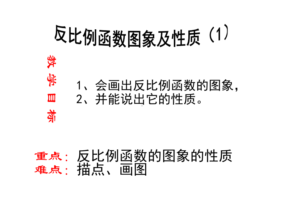 《反比例函数图象及性质(1)》课件.ppt_第2页