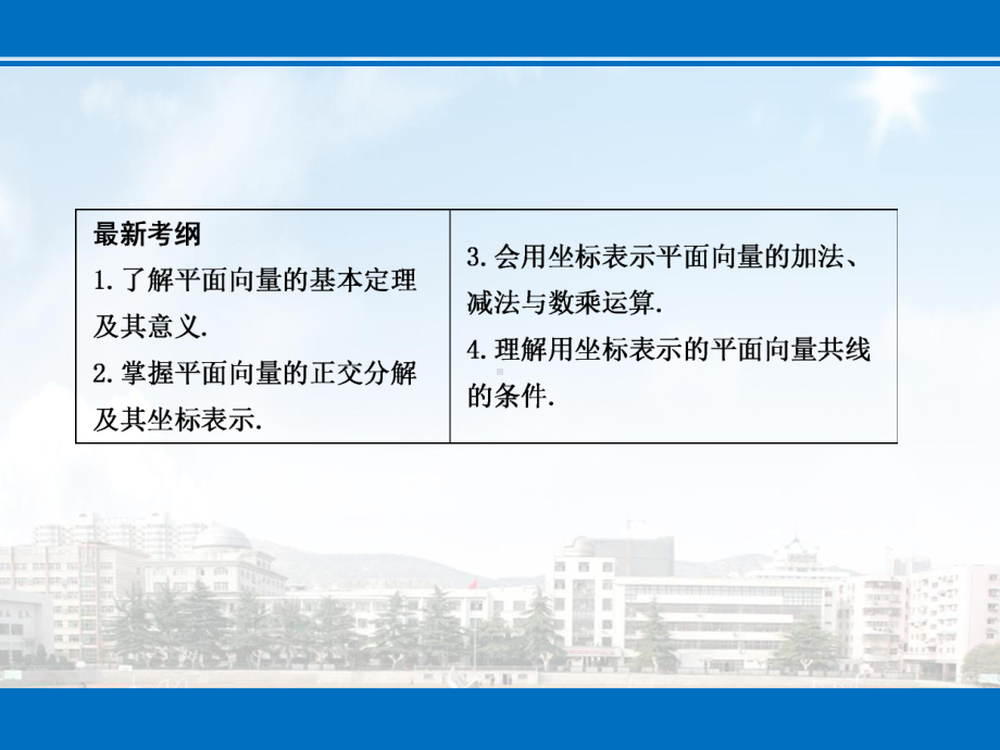 高三理科数学一轮复习课件平面向量基本定理及其坐标表示.ppt_第2页