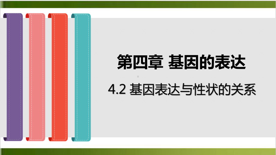 基因表达与性状的关系人教版(专家推荐)高中生物必修二课件详解26张.pptx_第1页