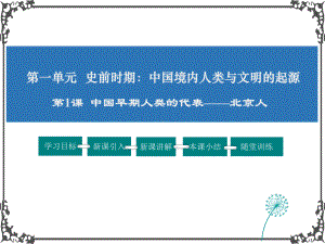 人教版历史七年级1中国早期人类的代表-北京人课件.pptx