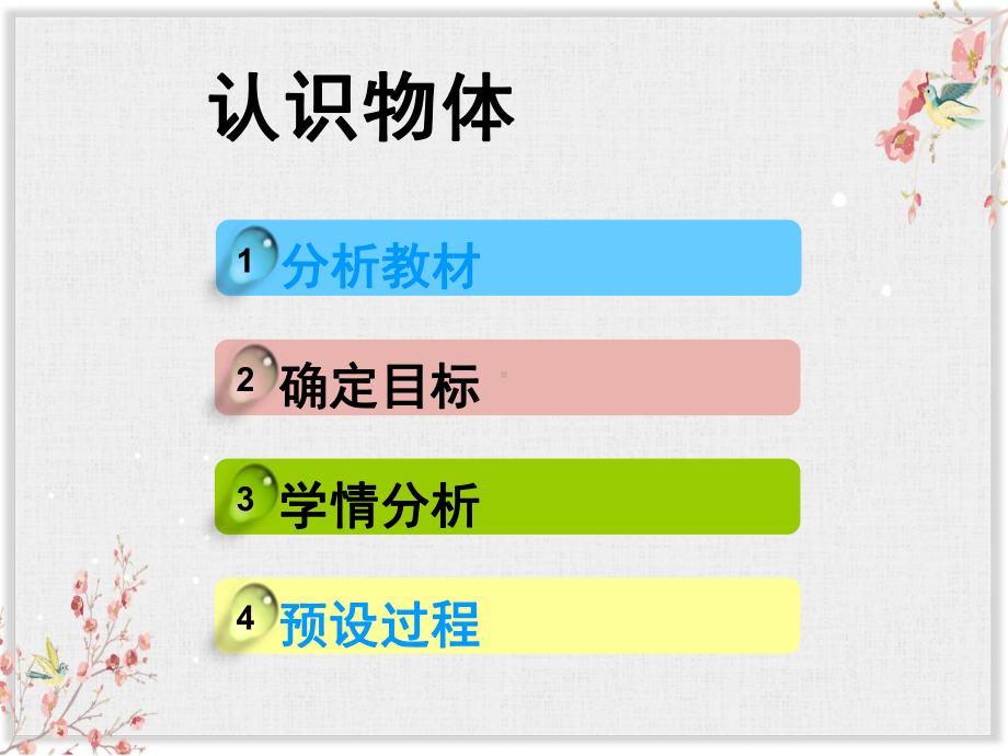 人教版一年级数学上册《认识物体说课》课件.ppt_第2页