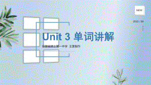 2022新人教版（2019）《高中英语》必修第三册Unit 3 Diverse Cultures 单词讲解(ppt课件) .pptx