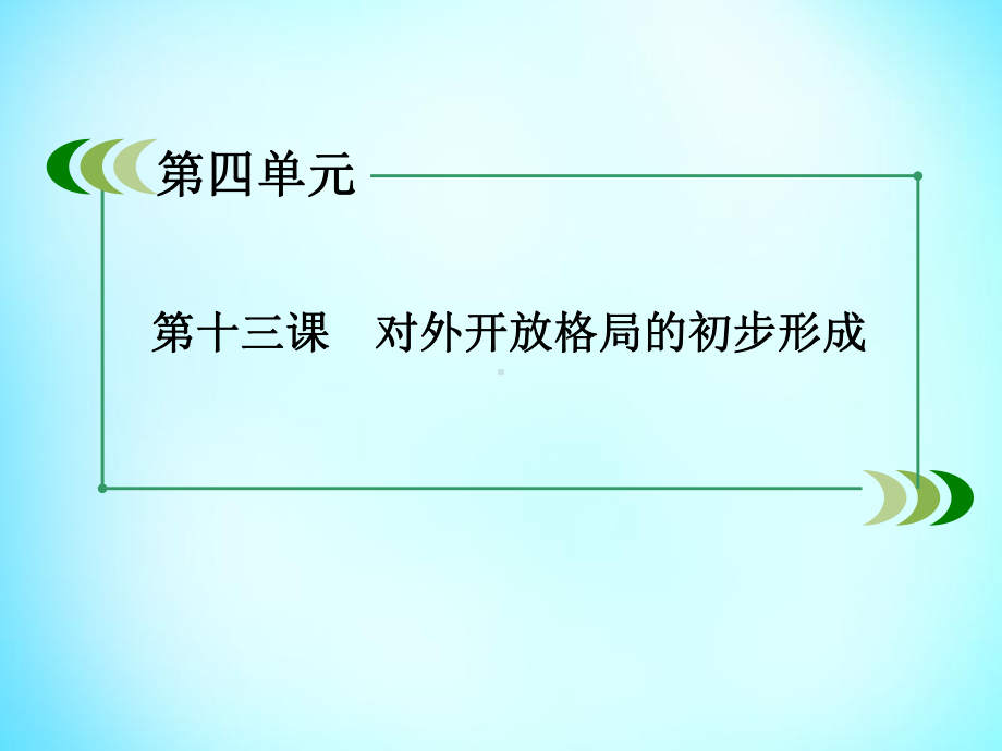 高中历史第四单元第13课对外开放格局的初步形成课件新人教版必修2.ppt_第3页