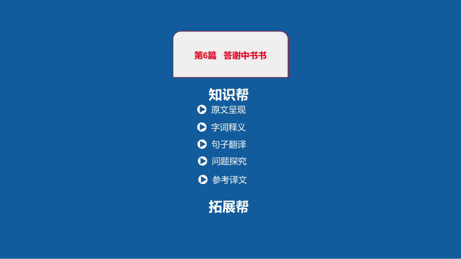 中考语文一轮复习课件：古诗文阅读第6篇答谢中书书(共20张)(同名479).pptx_第1页