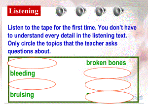 人教版高中英语必修5Unit5课件Listening.ppt--（课件中不含音视频）