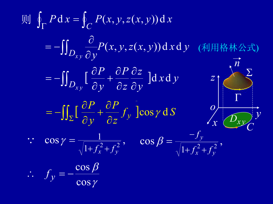 高等数学第十一章第七节《斯托克斯公式环流量与旋度》课件.ppt_第3页