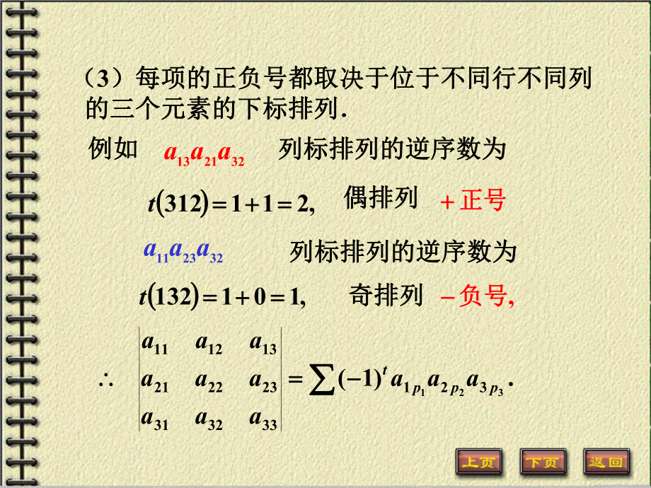 线性代数第一章第三节《n阶行列式的定义》课件.ppt_第3页