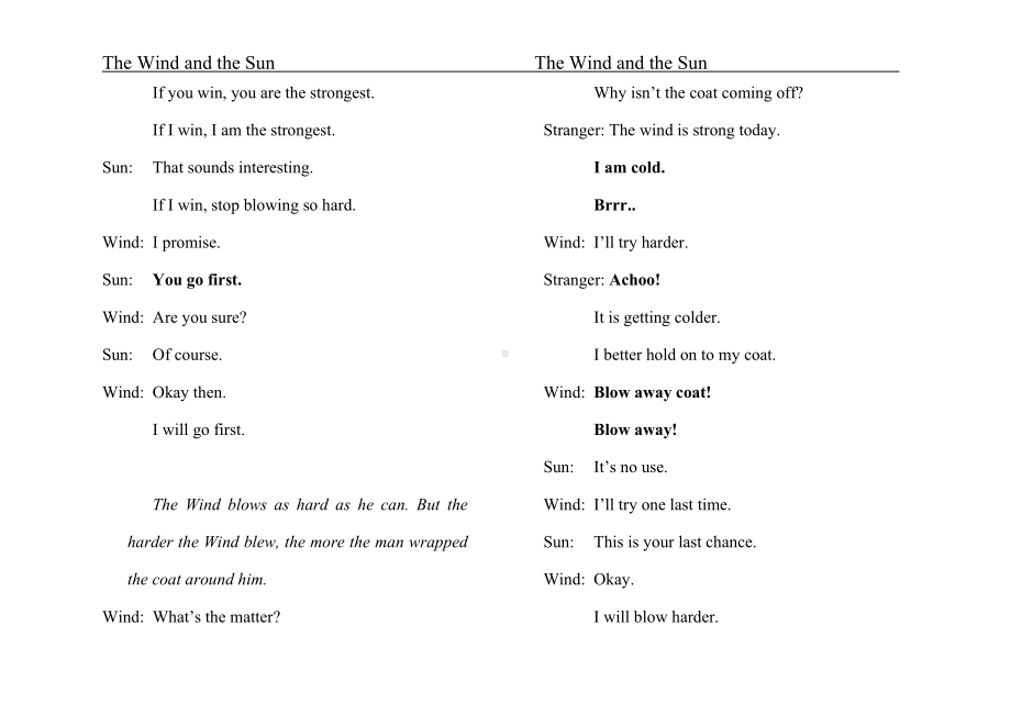 The Wind and the Sun风和太阳的故事英语伊索寓言.doc_第3页