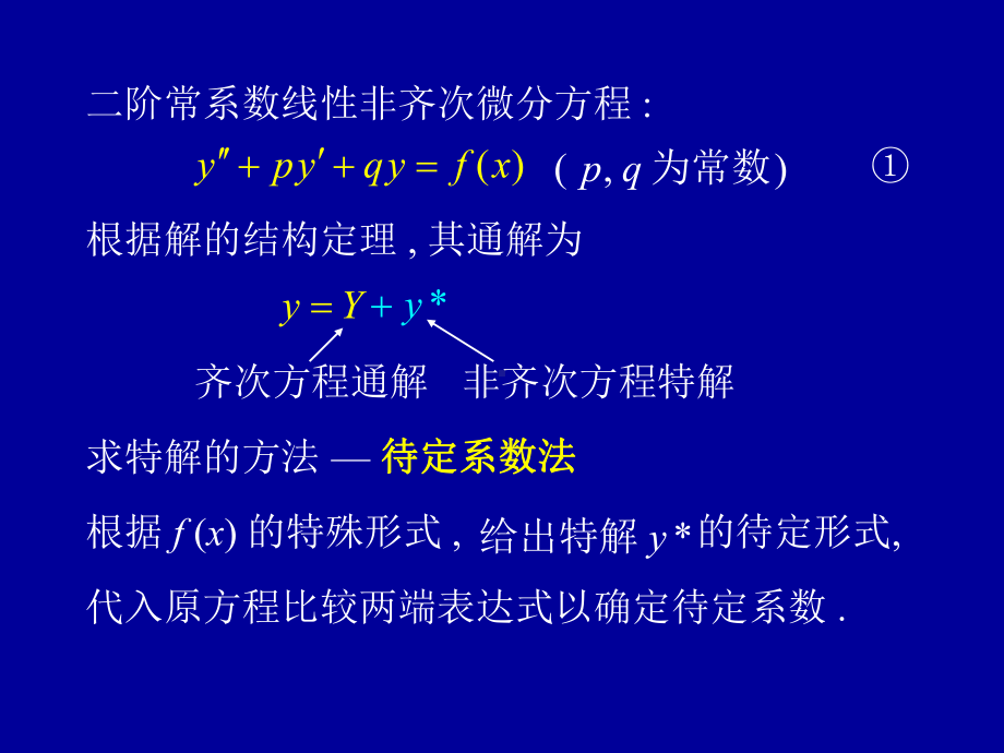 高等数学第七章第九节《常系数非齐次线性微分方程》课件.ppt_第2页