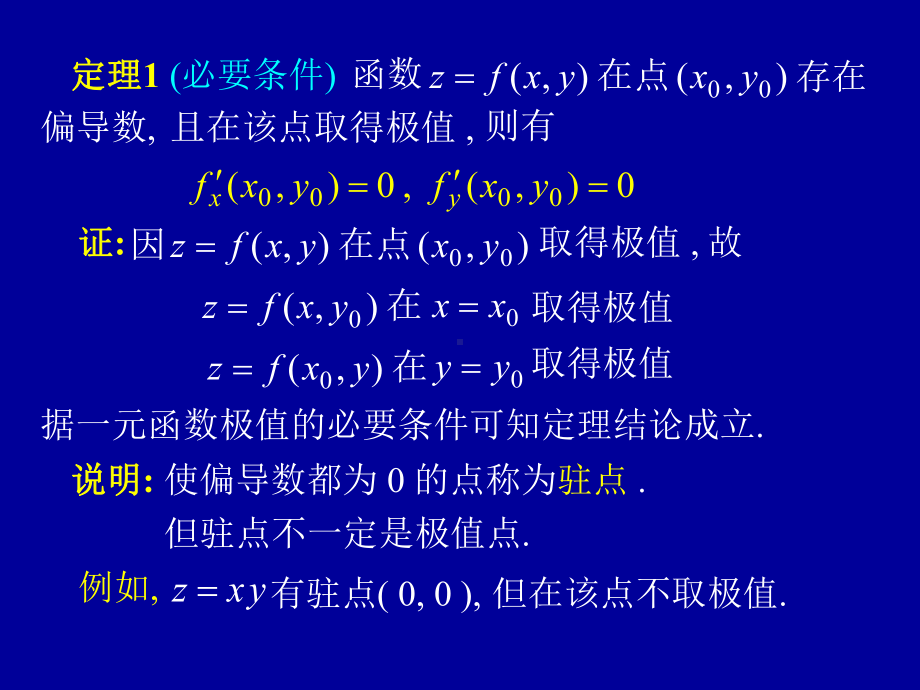 高等数学第九章第八节《多元函数的极值及其求法》课件.ppt_第3页