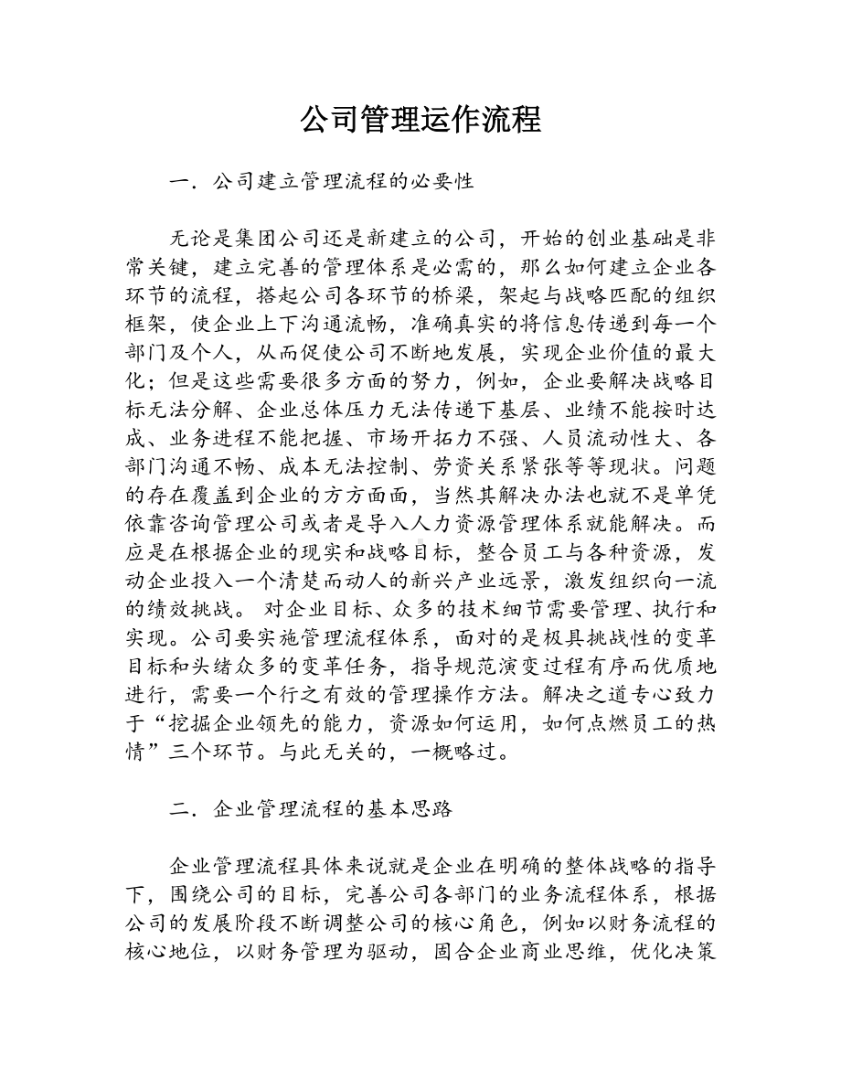 公司管理运作流程.docx_第1页