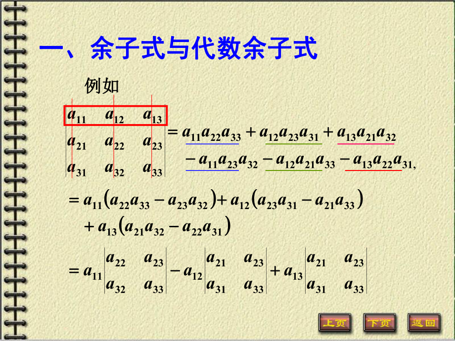 线性代数第一章第六节《行列式按行（列）展开》课件.ppt_第2页