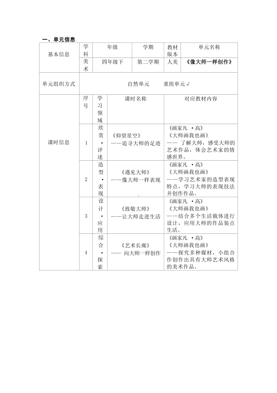 [信息技术2.0微能力]：小学四年级美术下（像大师一样创作）-中小学作业设计大赛获奖优秀作品-《义务教育艺术课程标准（2022年版）》.docx_第2页