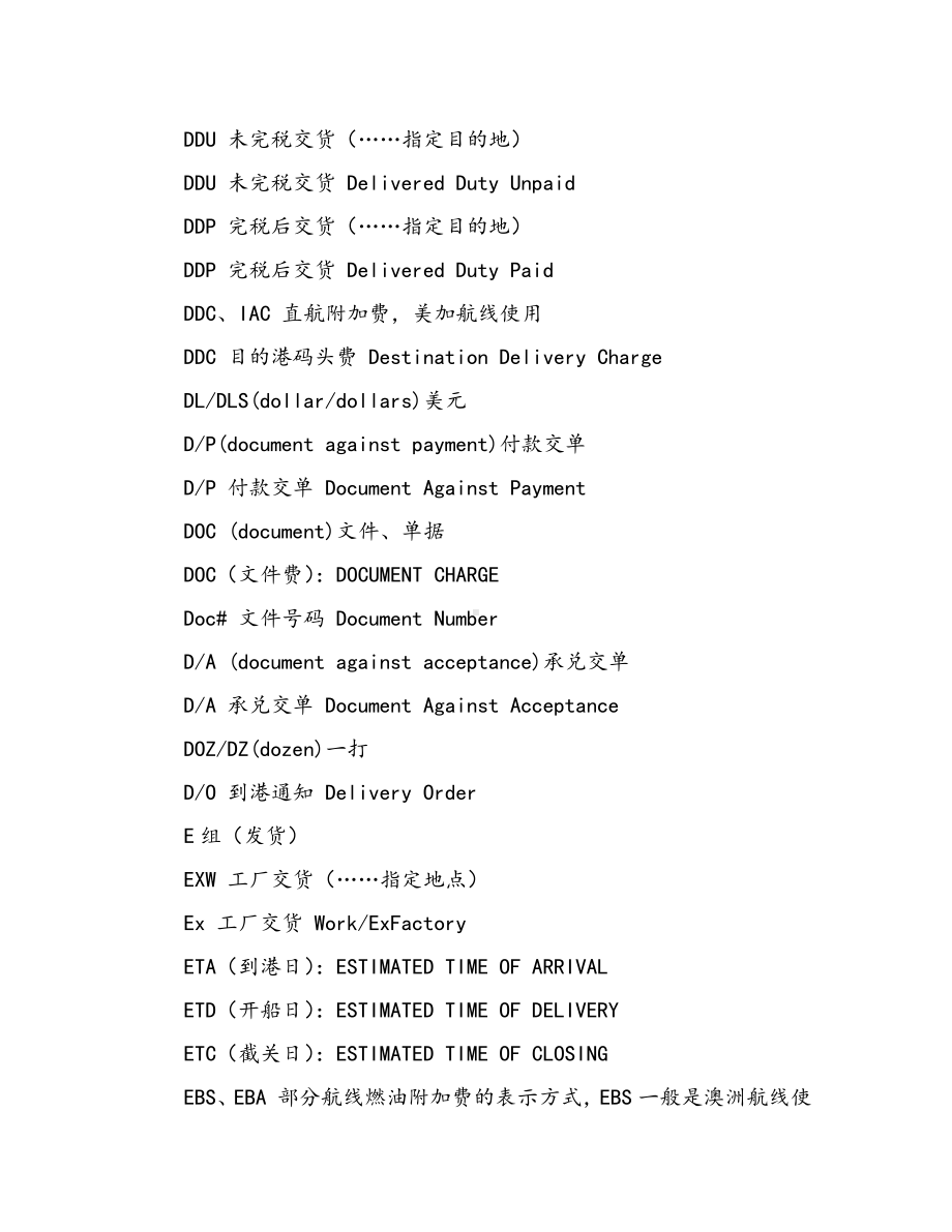 常用外贸术语大全.docx_第3页