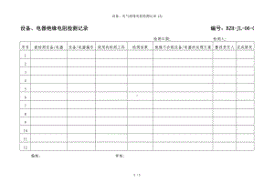 设备、电气绝缘电阻检测记录 (2)参考模板范本.doc