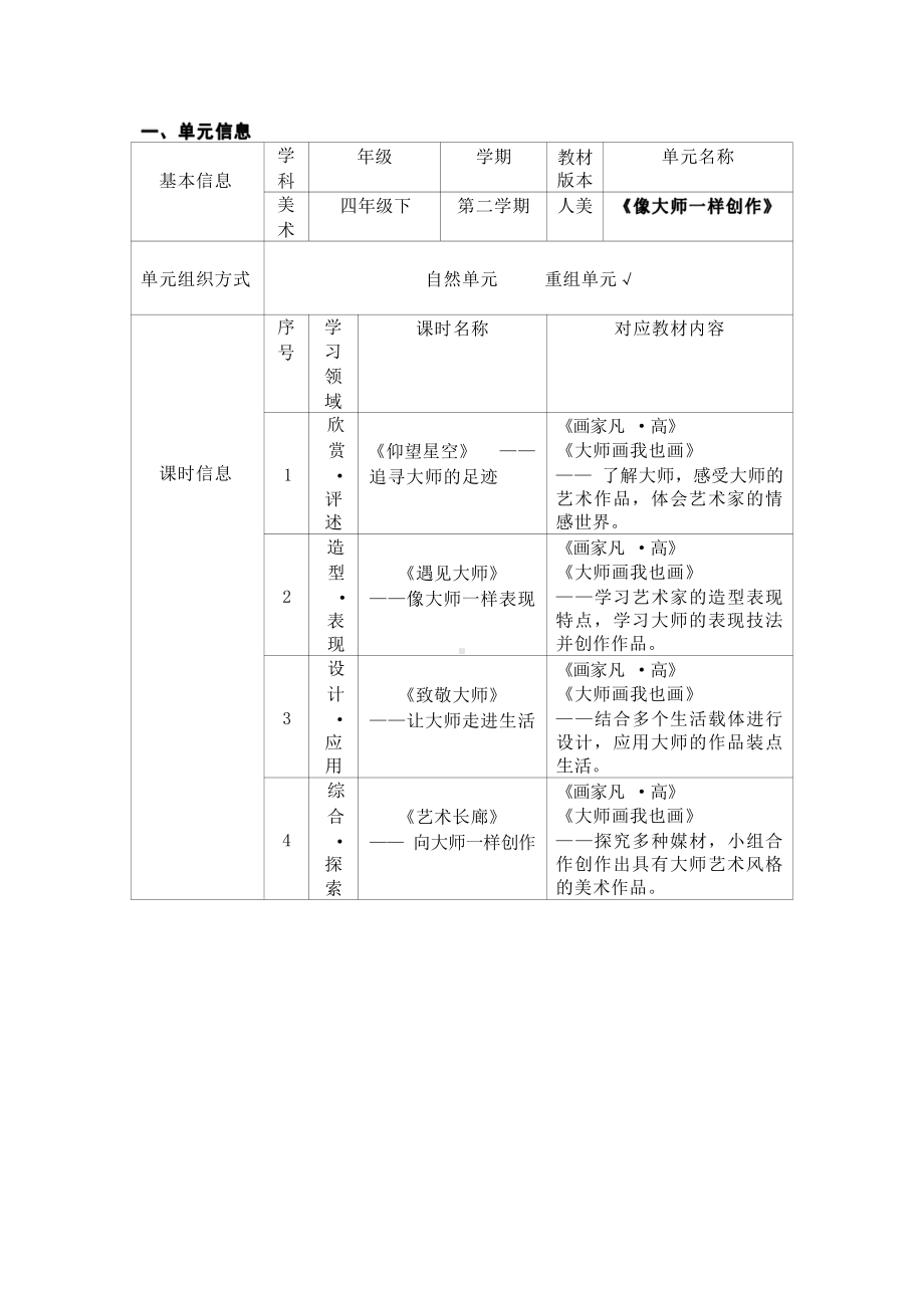 [信息技术2.0微能力]：小学四年级美术下（像大师一样创作）-中小学作业设计大赛获奖优秀作品-《义务教育艺术课程标准（2022年版）》.pdf_第2页