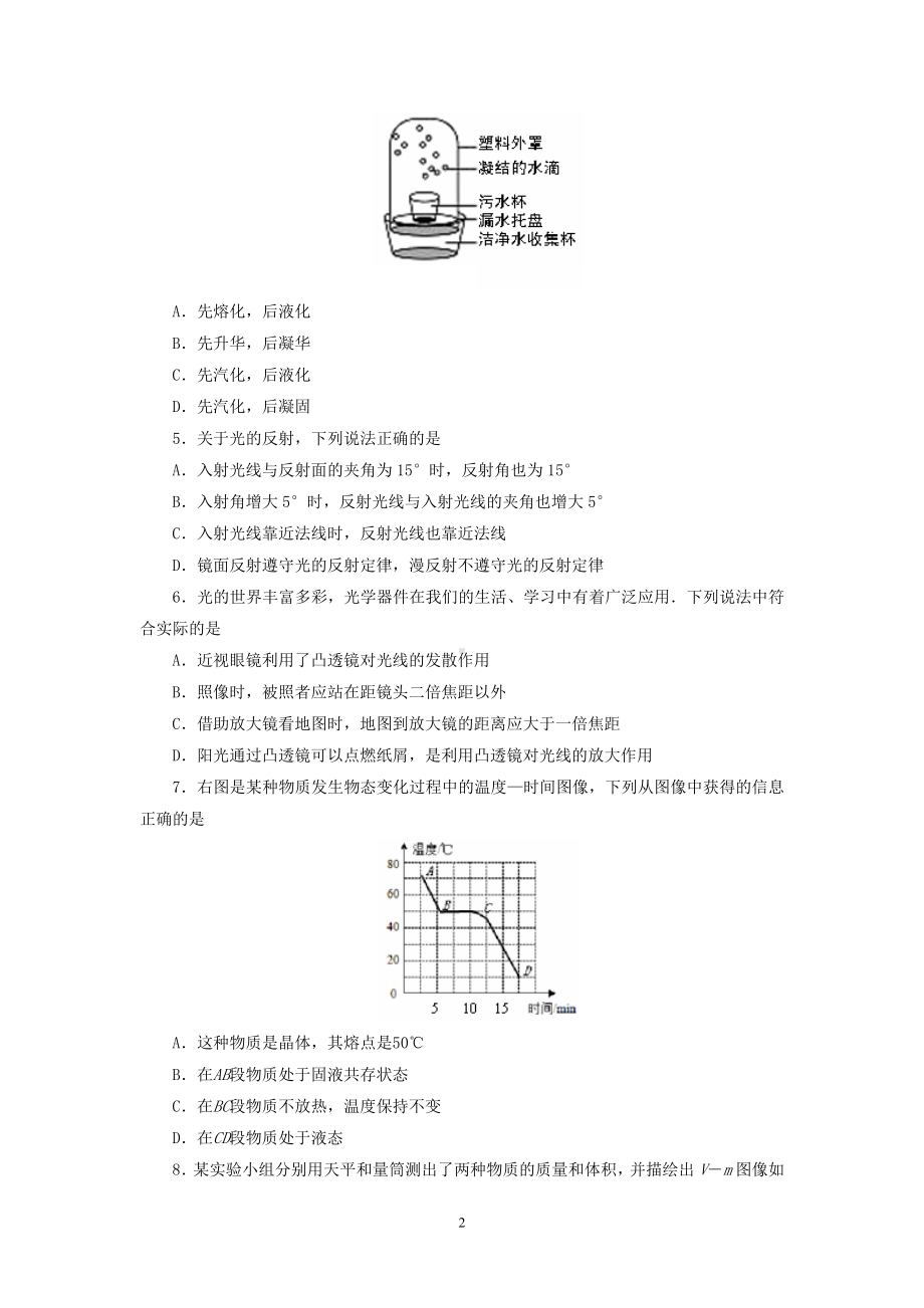 物理：2014年中考物理真题及答案集锦（34份）2014年山东省临沂市初中学业水平考试物理试卷.doc_第2页