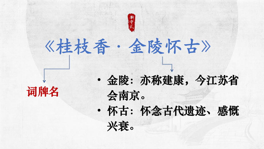 古诗词诵读《桂枝香•金陵怀古》ppt课件19张 -统编版高中语文必修下册.pptx_第1页