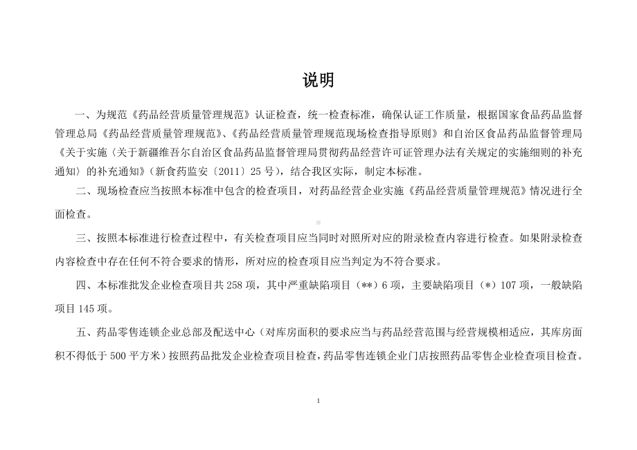 药品批发企业GSP认证现场检查评定标准参考模板范本.doc_第1页