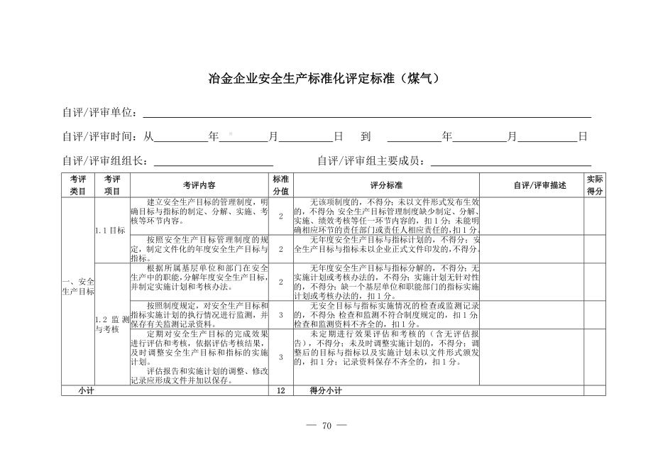 冶金企业安全标准化评定标准参考模板范本.doc_第3页