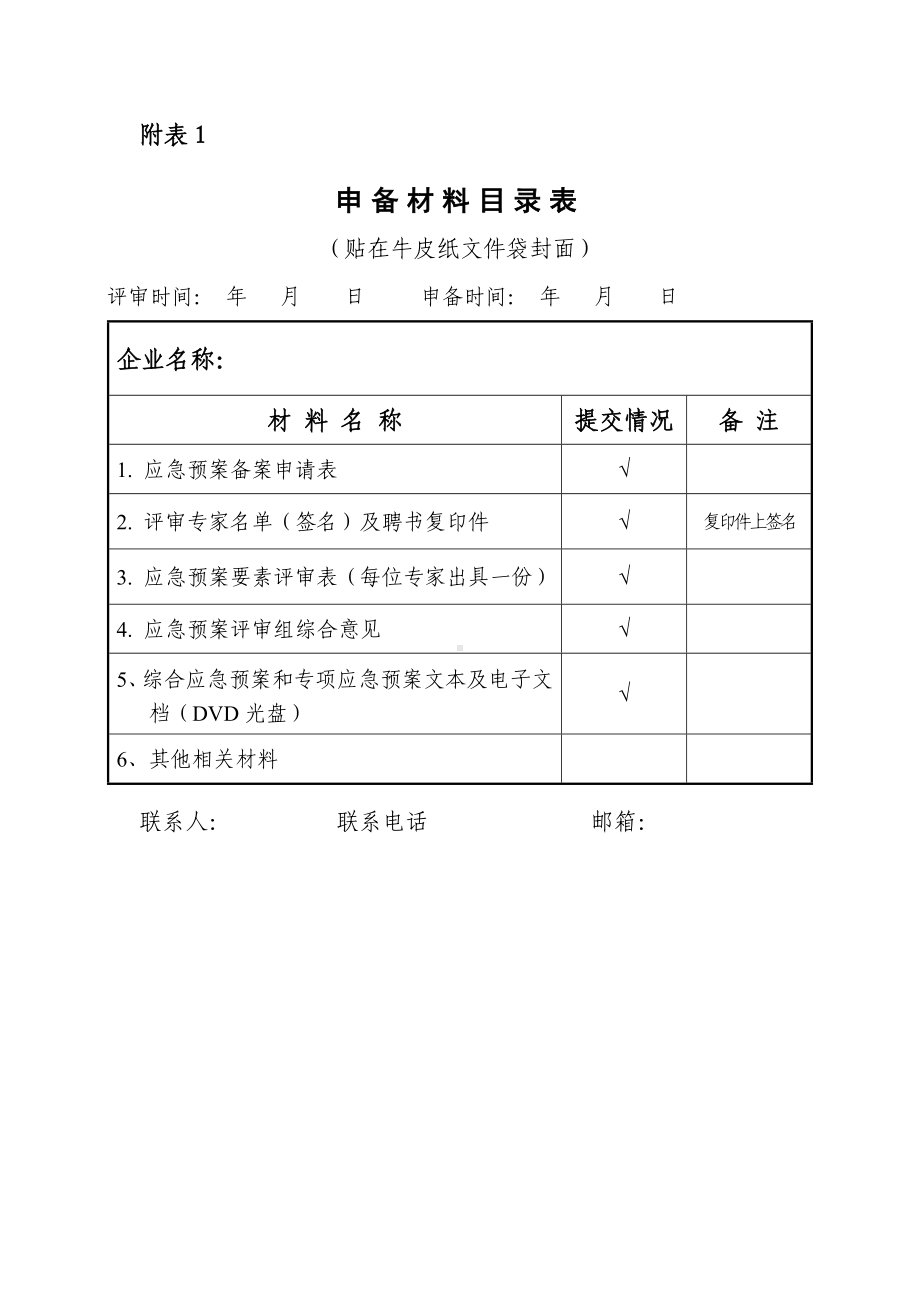 应急预案评审和备案系列表格参考模板范本.doc_第2页