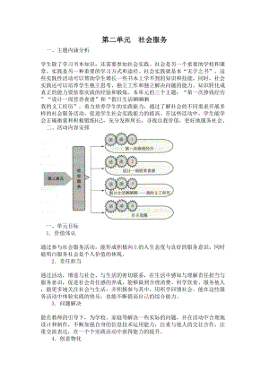 小学综合实践六年级上册第2单元《社会服务》教材分析及全部教案.doc